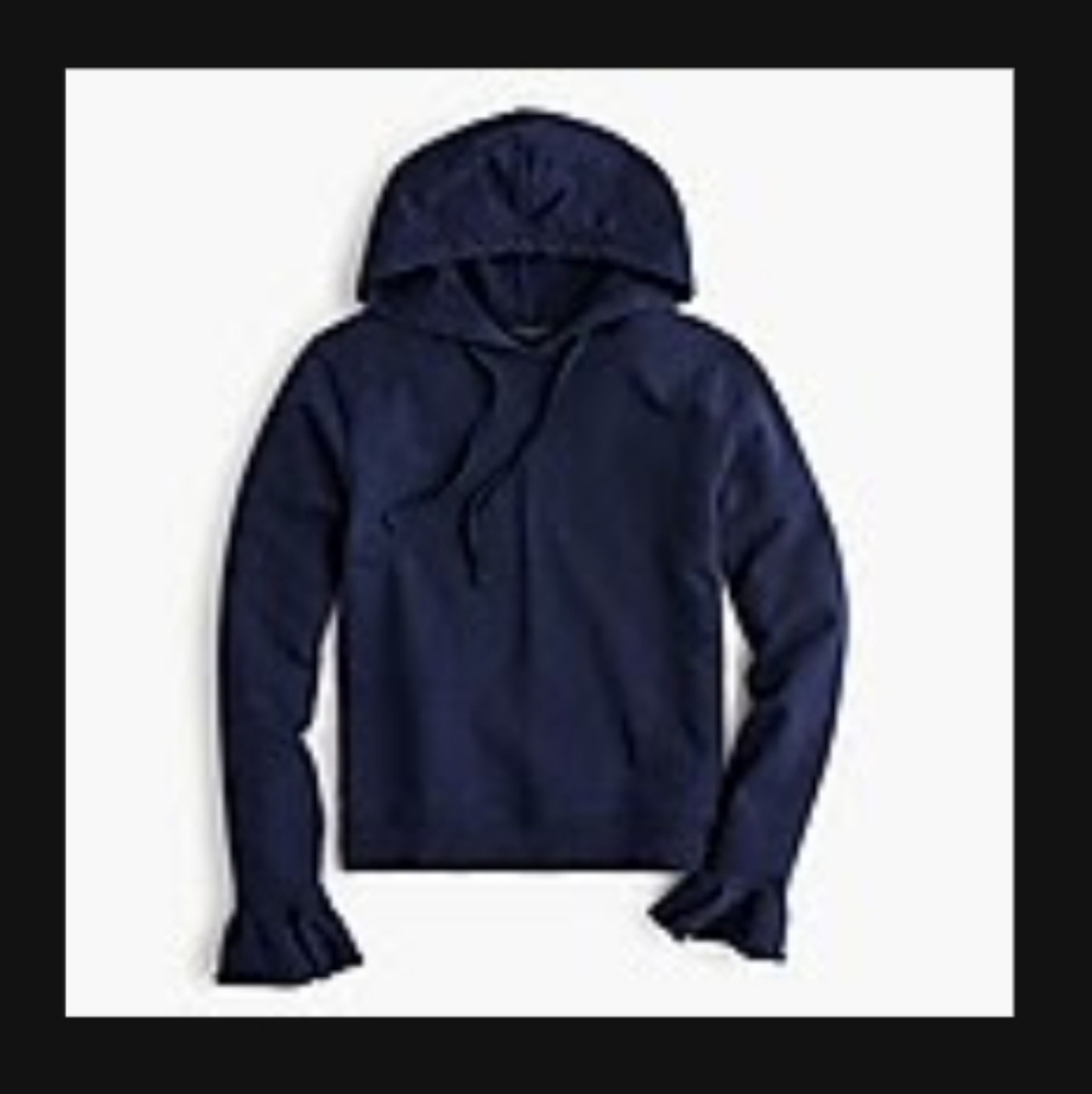 J. Crew flare cuff hoodie